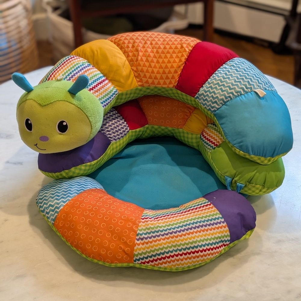 Infantino Green and Orange Stuffed Animal Toy